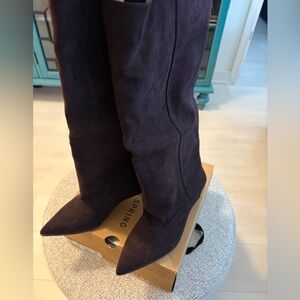 Trendy Chocolate Brown Women's Boots